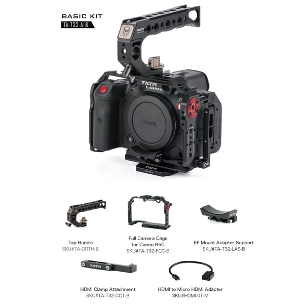 TILTA(ティルタ) Camera Cage for Canon R5C Basic Kit - BLack TA-T32