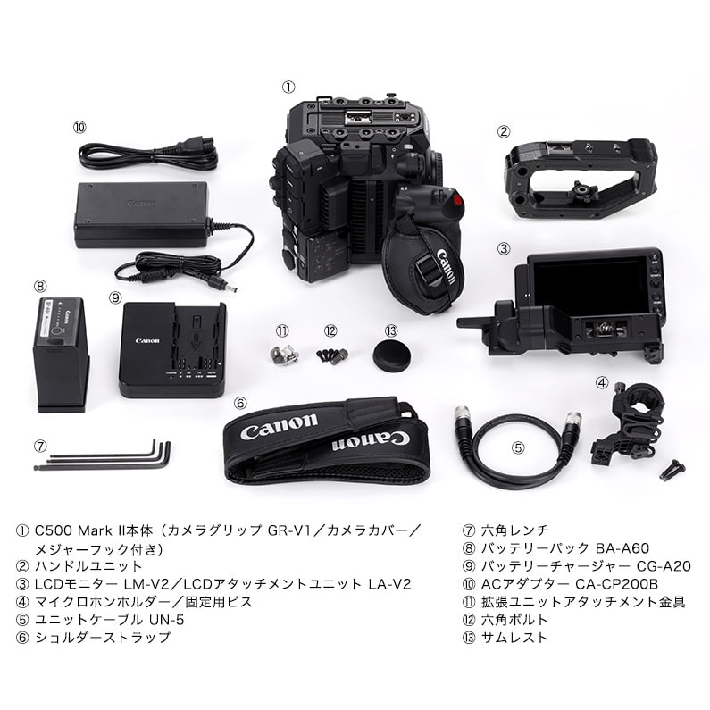 Canon(キヤノン) デジタルシネマカメラ EOS C500 Mark II/3794C001(EOS C500 Mark II ボディ):  カメラ・レンズ 銀一オンラインショップ 撮影用背景-プロフェッショナル映像・撮影機材専門店