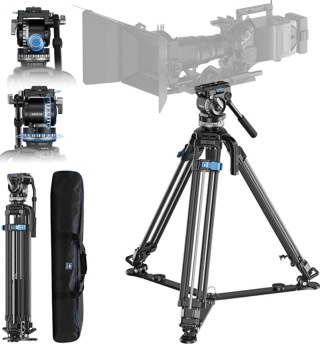 SIRUI(シルイ) ラピッドシステム(SQ) ワンステップ ビデオ三脚セット