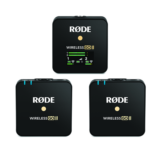 RODE(ロード) Wireless GO II ワイヤレス送受信機マイクシステム(Wireless GO II): オーディオ  銀一オンラインショップ  撮影用背景-プロフェッショナル映像・撮影機材専門店