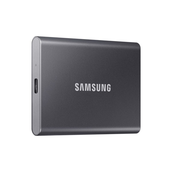 SAMSUNG(サムスン) Portable SSD T7 チタングレー 1TB MU-PC1T0T/IT ...