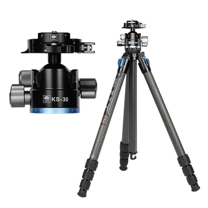 SIRUI(シルイ) 4段 三脚セット(ボール雲台:KS-30) ST-124+KS-30-JP(ST