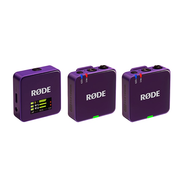 【保護シート付き】RODE(ロード) ワイヤレスゴー（第三世代） パープル / 32bit float対応ワイヤレスマイク / WIGOGEN3PUR