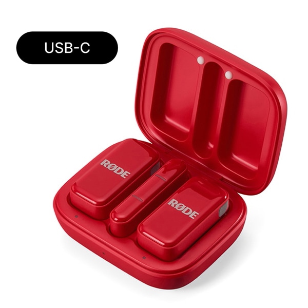 RODE(ロード) ワイヤレスマイクロ USB-C レッド / スマホ向けワイヤレスマイク / WIMICROCRED