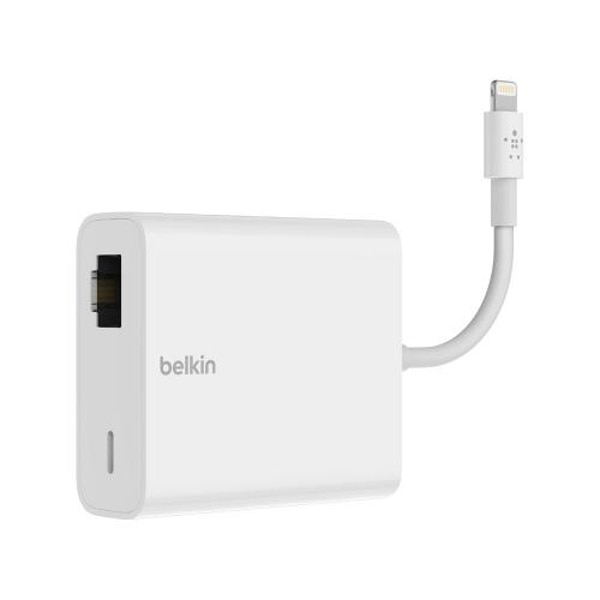 belkin(ベルキン) ライトニング to LANポート + ライトニング変換アダプター B2B165bt