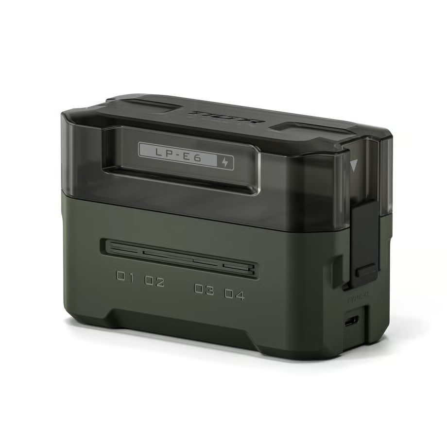 TILTA(ティルタ) LP-E6用ポータブル4連充電器 TBC-E6-GN