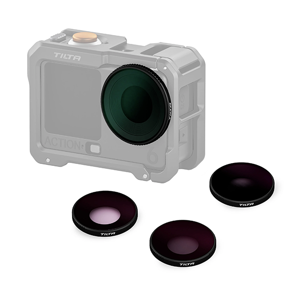TILTA(ティルタ) DJI Osmo Action 6用フィルターキット(ND8/16/32, CPL) TA-T95-FK-B