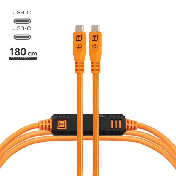 【会員価格/SALE】TETHER TOOLS(テザーツールズ) テザープロ オプティマ 10G USB-C ケーブル（1.8m） / CUC06G2B-ORG