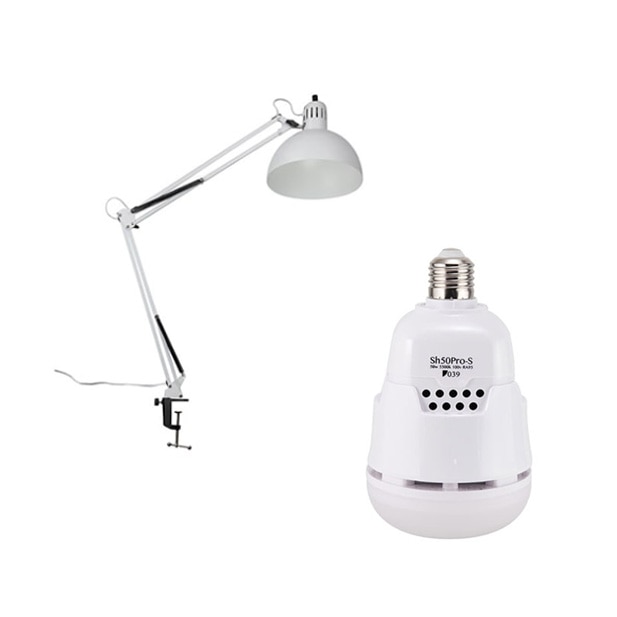 【限定セット】GIN-ICHI(銀一) アームライトG ホワイト+Sh50 Pro-Sセット GP8002+Sh50Pro-S