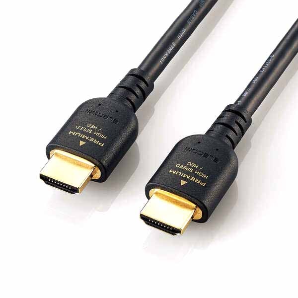 【9/18-OUTLET】ELLECOM(エレコム) HDMIケーブル PS5対応 Premium スタンダード 5m GM-DHHDPS14E50B