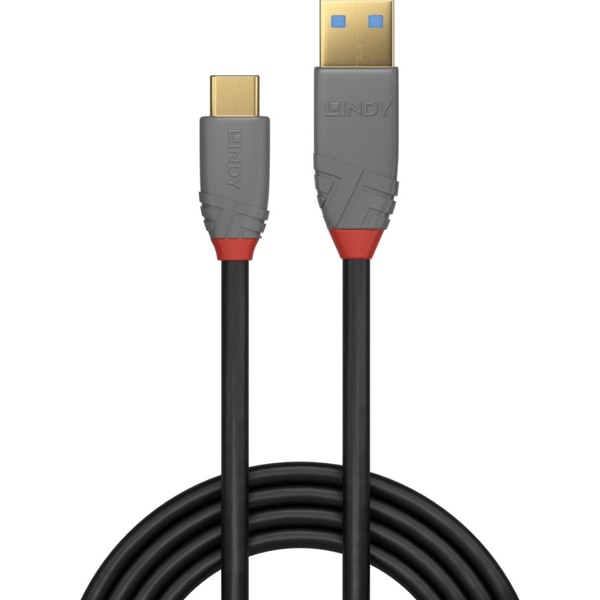 【会員価格/SALE】LINDY(リンディー) ANTHRA LINE USB 3.2 Gen2 Type-C to Type-A ケーブル+PDスマートチップ 1.5m 36912