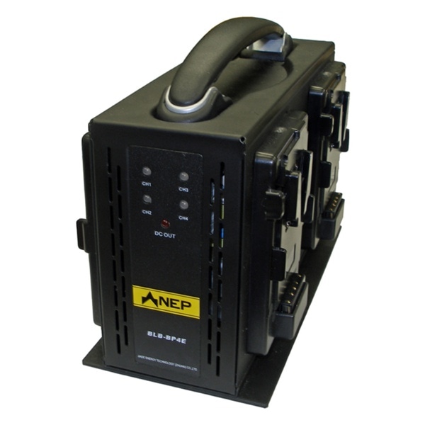 NEP(エヌ・イー・ピー) Vマウントバッテリー用4連同時充電器 (ACアダプター機能付) BLB-BP4E