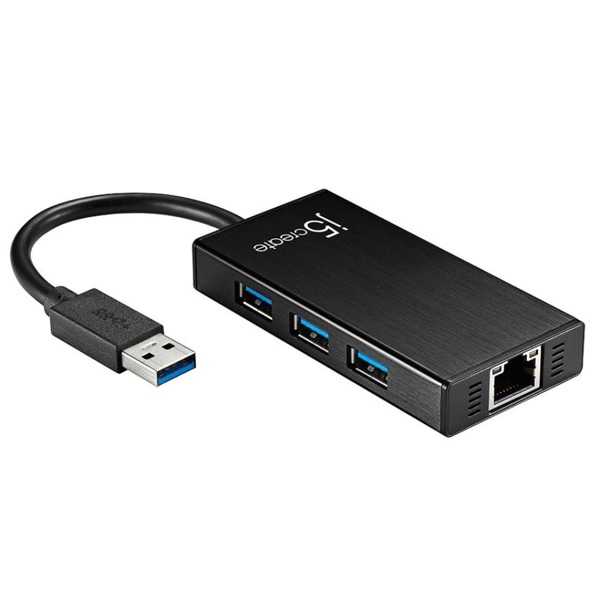 j5 create(j5クリエイト) USB 3.0 to 3ポートUSB&イーサーネット マルチハブ JUH470