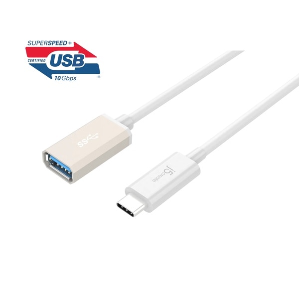 j5 create(j5クリエイト) USB3.1 Type-C to Type-A 変換ケーブル 10cm JUCX05J
