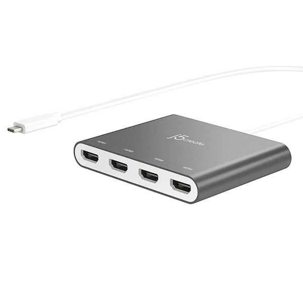 j5 create(j5クリエイト) USB-C to 4ポートHDMIディスプレイアダプター JCA366