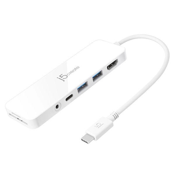 j5 create(j5クリエイト) USB-C 7in1 スリム マルチアダプター JCD373