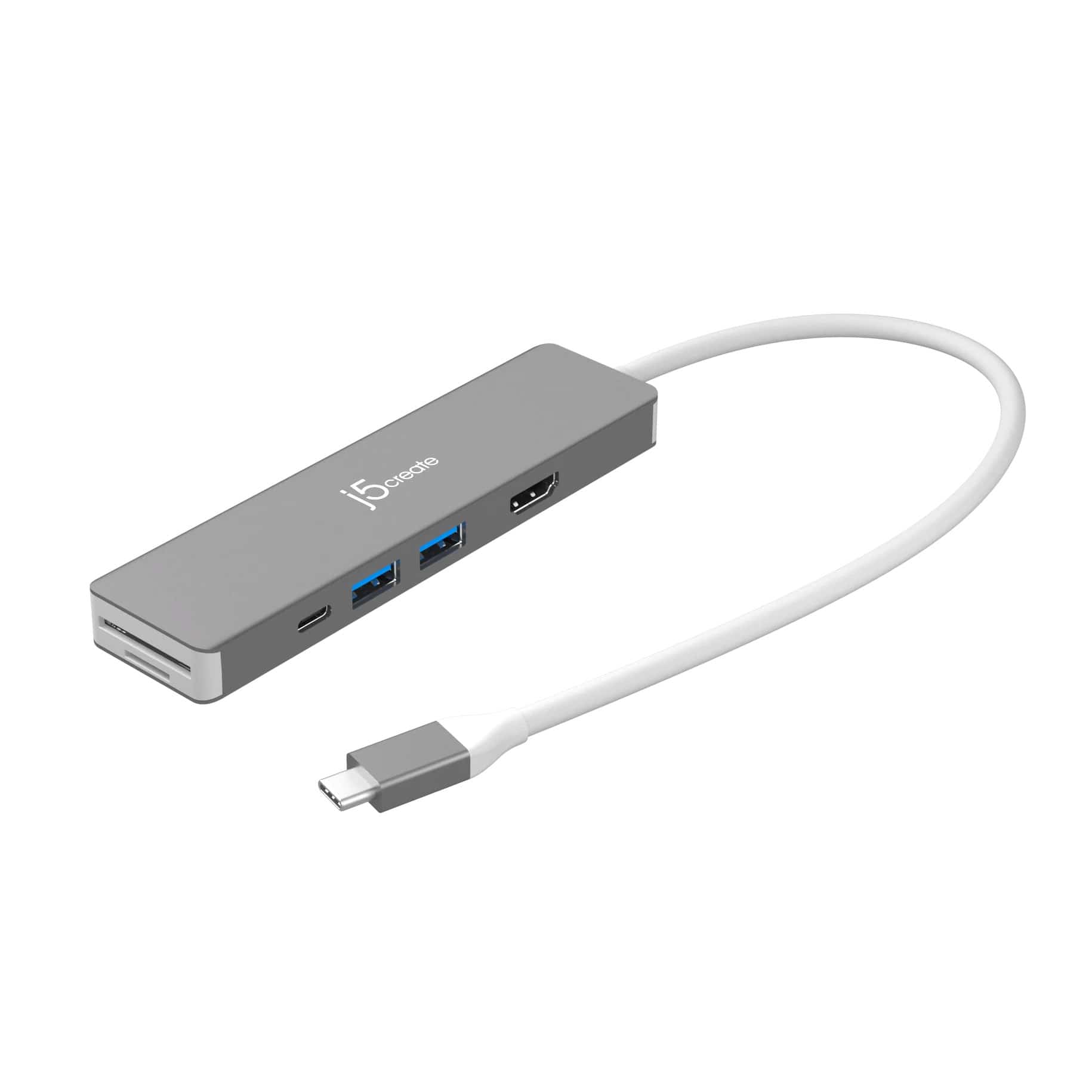 j5 create(j5クリエイト) USB3.2 Gen2 4K60 7in1マルチアダプター JCD390