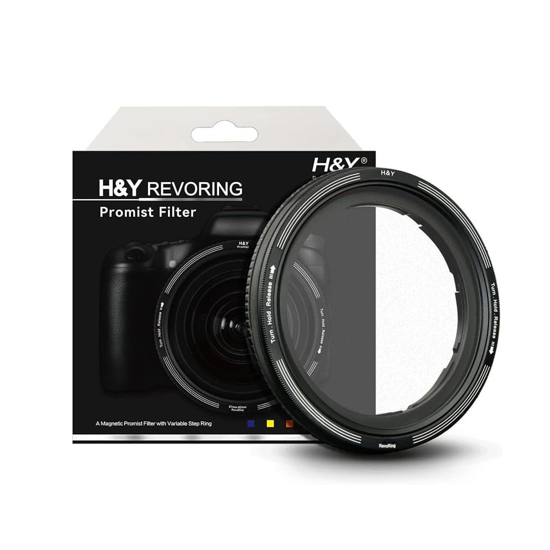 H&Y(エイチ&ワイ) RevoRing White Promist 1/8 Filter 67-82mm(RW8-82)