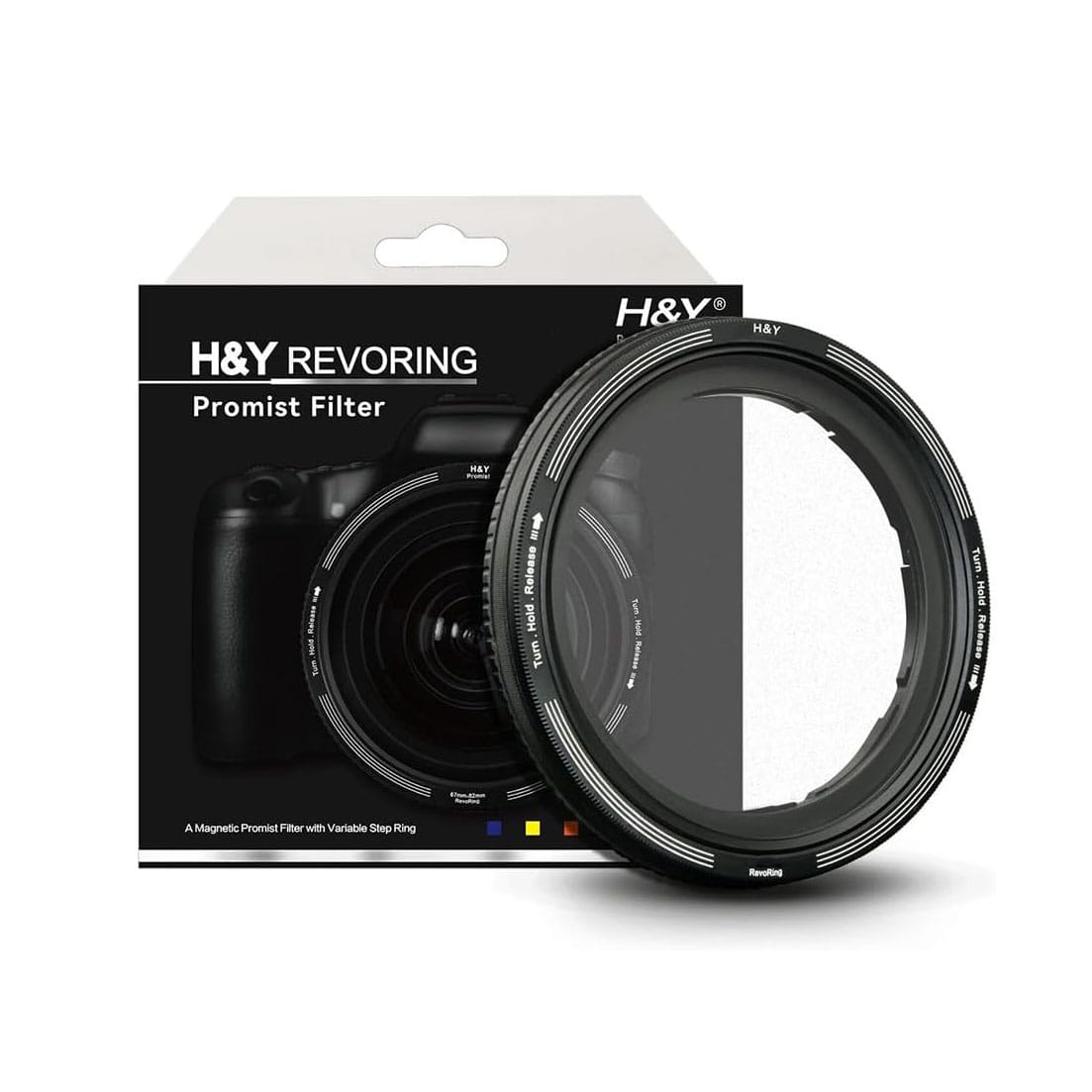 H&Y(エイチ&ワイ) RevoRing White Promist 1/4 Filter 67-82mm(RW4-82)
