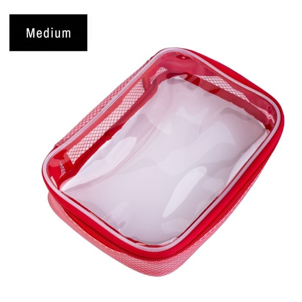 【50%OFF/OUTLET】Filmsticks(フィルムスティックス) クリアケース Mサイズ レッド / ポーチ / FCASE-M-RED