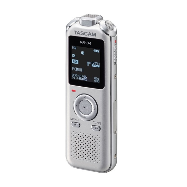 TASCAM(タスカム) VR-04 ワイドFMチューナー搭載 ボイスレコーダー シルバー
