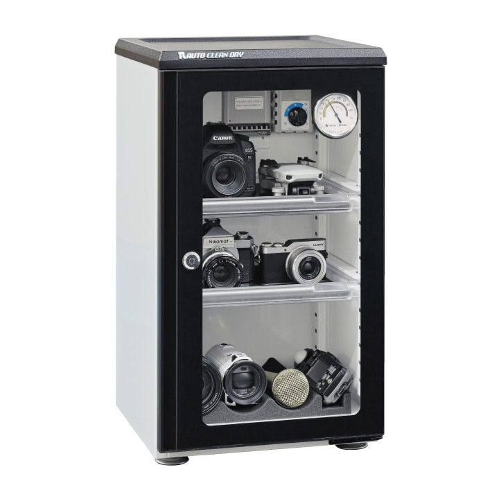 TOYO LIVING(東洋リビング) 全自動防湿庫 オートクリーンドライ Black&Whiteシリーズ ED-55CAT2(BW)