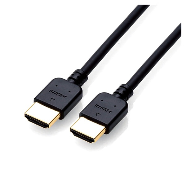 ELLECOM(エレコム) HDMIケーブル イーサネット対応 やわらか 2.0m ブラック CAC-HD14EY20BK