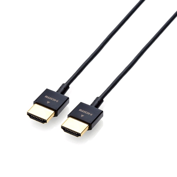 【OUTLET】ELLECOM(エレコム) HDMIケーブル Full-Full ウルトラスリム 1.0m CAC-HD14US10BK/20240820