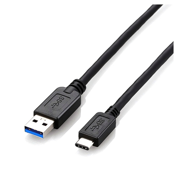 ELLECOM(エレコム) USB3.1ケーブル(A-TypeC) 1.0m ブラック USB3AC10BK