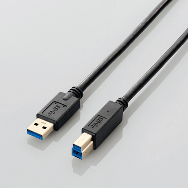 ELLECOM(エレコム) USB3.0ケーブル(A-B)/1.0m/ブラック USB3-AB10BK