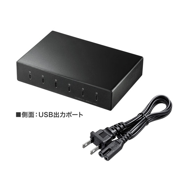 SANWA SUPPLY(サンワサプライ) USB Type-C充電器 6ポート・合計18A・高耐久タイプ  ACA-IP81