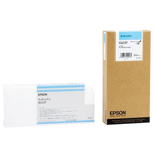 EPSON(エプソン) ICLC57 インクカートリッジ 350ml ライトシアン