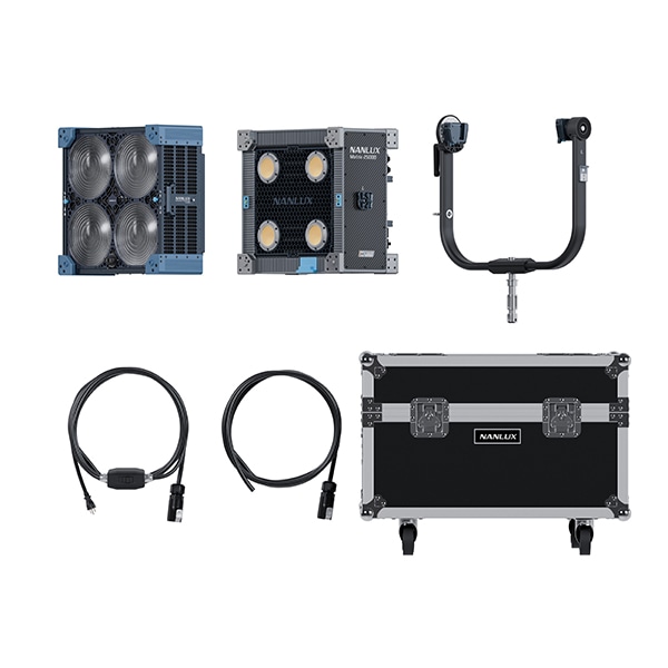 NANLITE(ナンライト) NANLUX Matrix 2500B フライトケースキット スポットライト 2500W バイカラー 電動フレネルレンズ付属 Matrix 2500B KIT