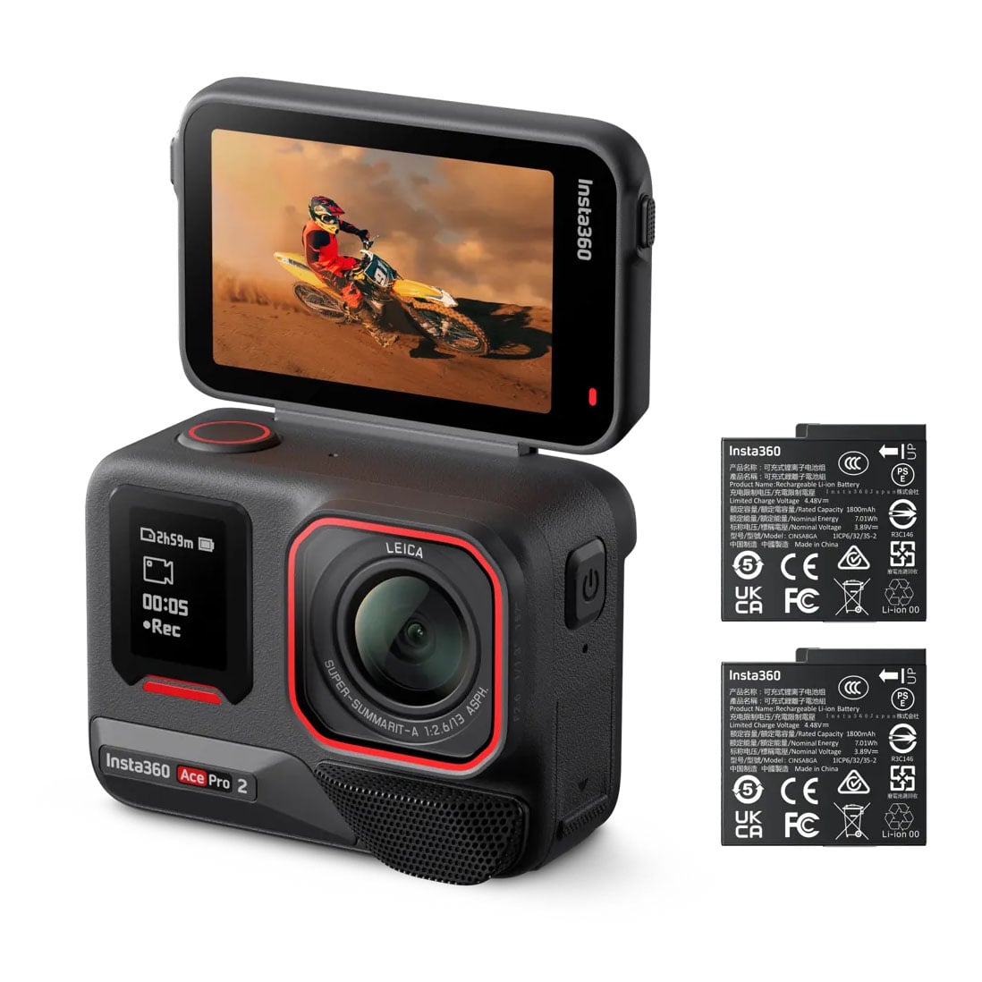 Insta360(インスタ360) Ace Pro 2 デュアルバッテリーバンドル CINSBBGA-DB