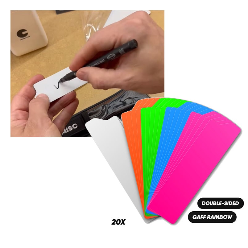 CRDBAG(コードバッグ) コードタブス レインボー（20枚入） / CRD_ACC_029