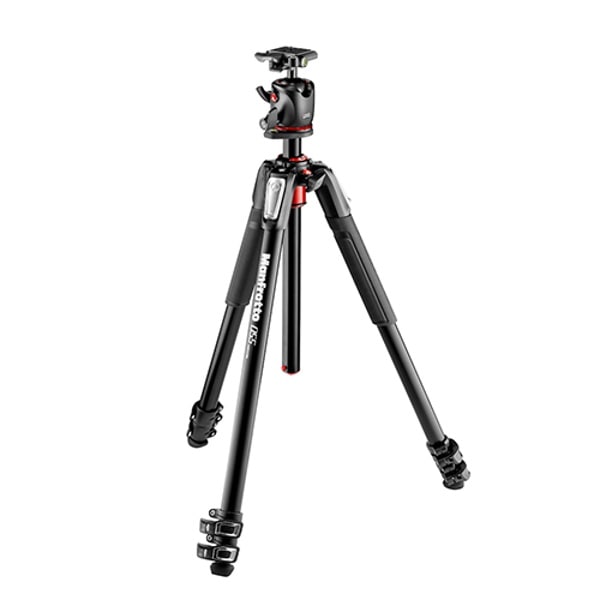 Manfrotto(マンフロット) 055プロアルミニウム三脚 3段+RC2付き3ウェイ ...