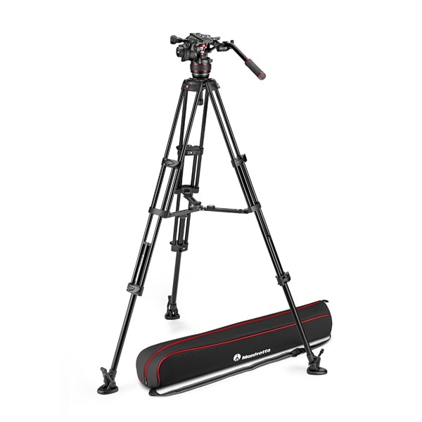 Manfrotto(マンフロット) ナイトロテック608ビデオ雲台+アルミツイン三脚(MVTTWINMA)MS MVK608TWINMA
