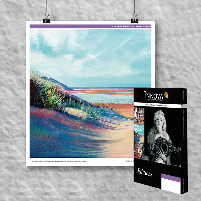 Innova Art(イノーバアート) エッチングコットンラグ 315gsm A4  5枚入り(トライアルパック)