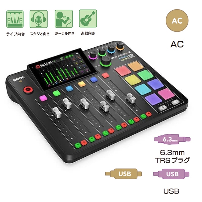 【30%OFF/OUTLET】RODE(ロード) ロードキャスタープロ II ブラック / オーディオミキサー / RCPII