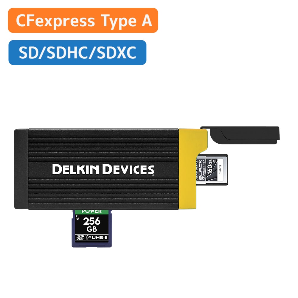 Delkin Devices(デルキン デバイセズ) USB 3.2 CFexpressタイプA & SDメモリーカードリーダー DDREADER-58