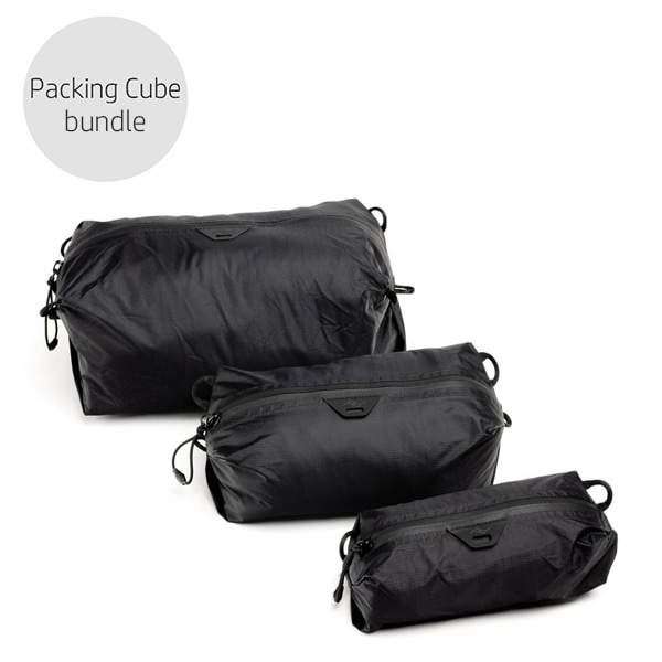 Peak Design(ピークデザイン) ウルトラライト パッキング キューブ バンドル(XXスモール - Xスモール - スモール) ブラック / BUP-B3-BK-1