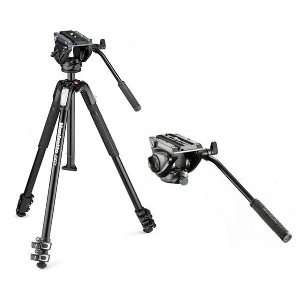 Manfrotto(マンフロット) MVH500AH ビデオ雲台+レベリング付きアルミ