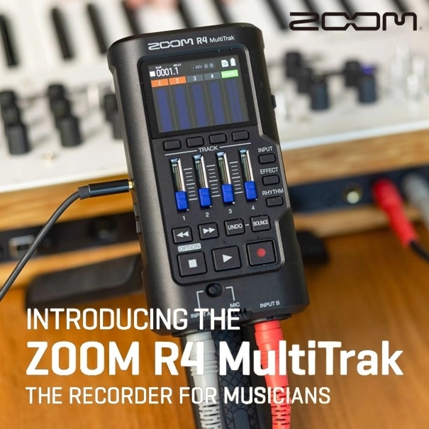 【ZOOM】4トラックMTR『R4 MultiTrak』
