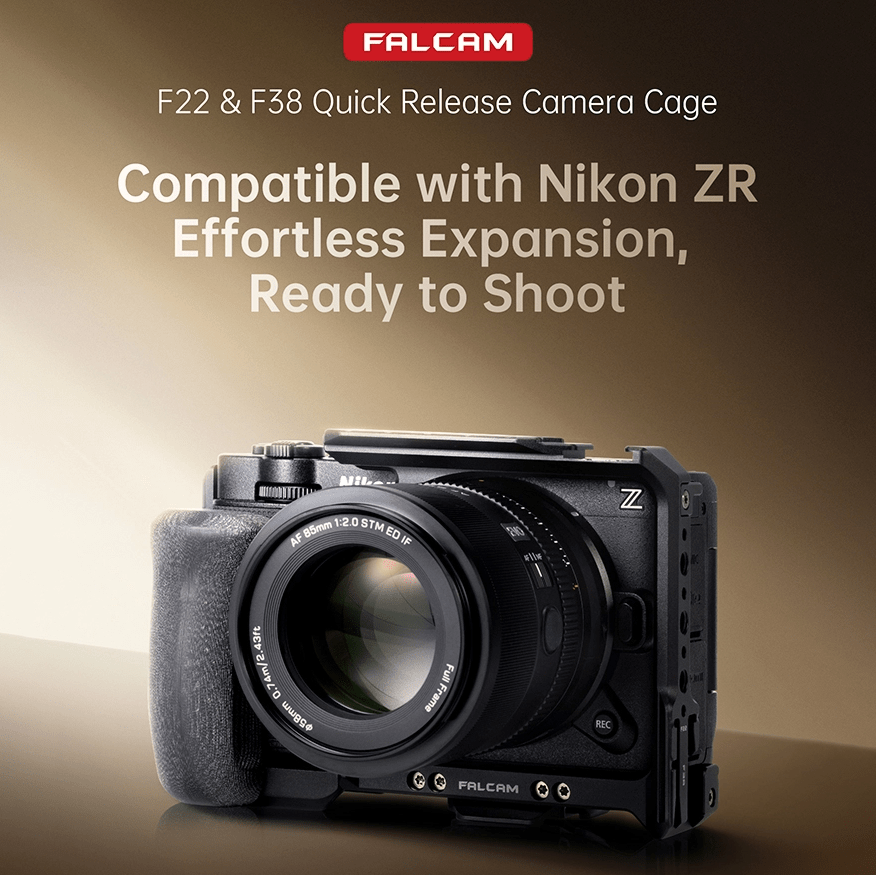 【FALCAM】FALCAM NIKON ZR対応カメラケージ/ F22クイックリリース サイドハンドルプロ(Left) 発売