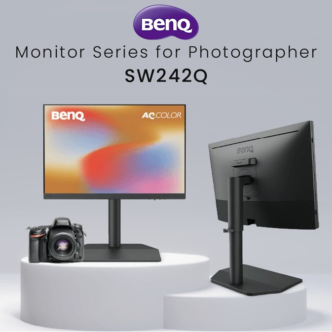 【BenQ】写真・動画編集用のカラーマネジメントディスプレイ『SW242Q』