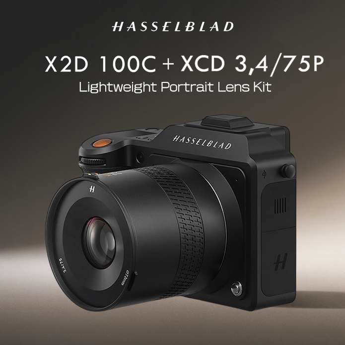 【Hasselblad】X2D 100C + XCD 3,4/75P Lightweight Portrait Lens Kit