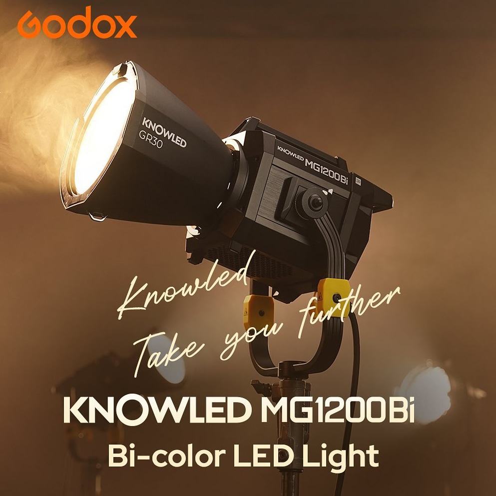 【GODOX】最大出力1,400WのバイカラーLEDライト『MG1200Bi』