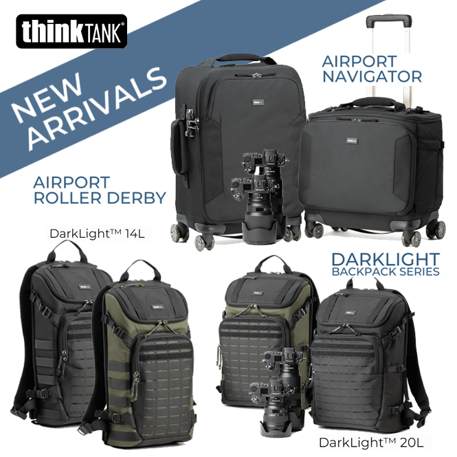 【thinkTANKphoto】待望のエアポートシリーズ＆ダークライトバックパック登場
