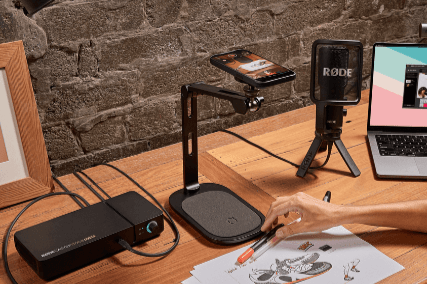 RODE製USBマイク、インターフェース接続イメージ