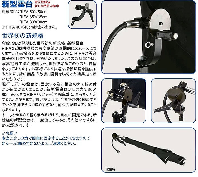 SDK(エスディーケー) RIFA-T 40x40cm ソフトボックス ネジ式 12-01203